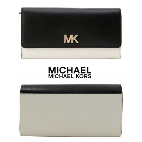 MICHAEL KORS MONTGOMERY BLACK LEATHER WALLET - Picture 2 of 5